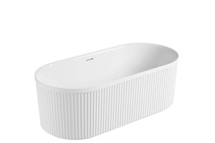 Bronte - Modern freestanding bath with fluted detailing