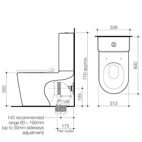 Liano Junior Cleanflush® Wall Faced Toilet Suite