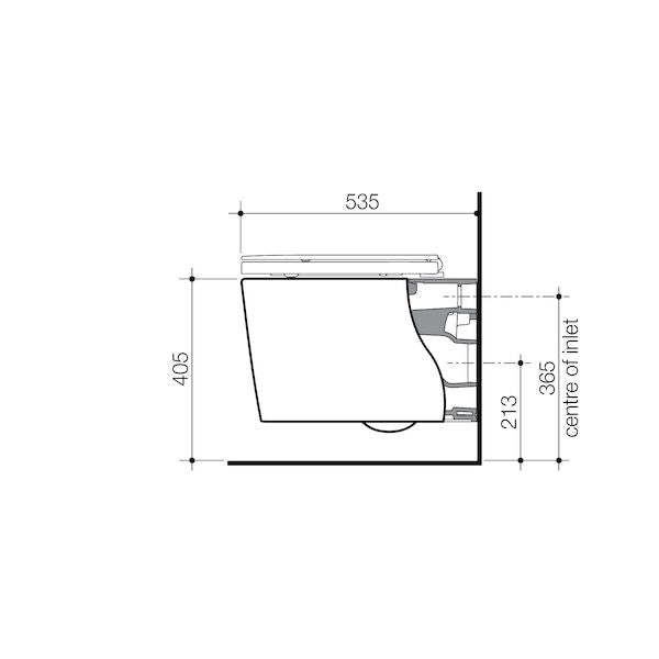 Liano Cleanflush® Wall Hung Pan (with GermGard®)
