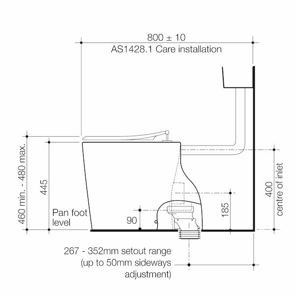 Care 610 Cleanflush Connector S Trap Pan