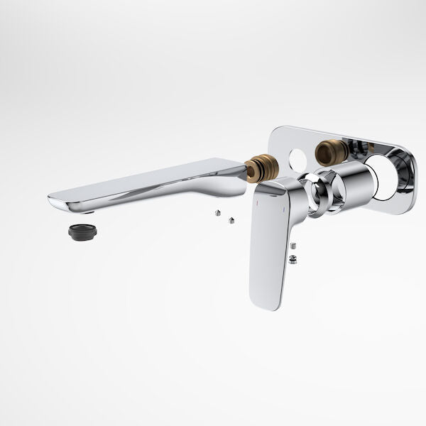 Contura II Wall Basin/Bath Mixer 180mm - Trim Kit - Chrome
