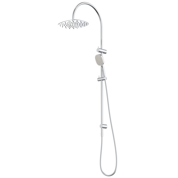 Contura II Rail Shower with Overhead - Chrome