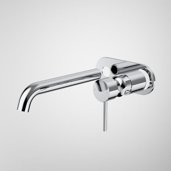 Liano II 210mm Wall Basin / Bath Trim Kit - Rounded Cover Plate - Chrome