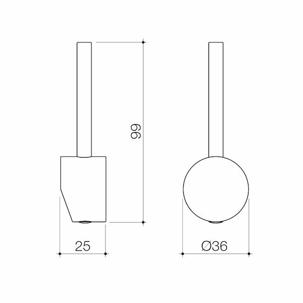 Liano II Sink Mixer Handle - Chrome