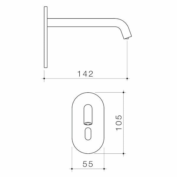 Liano II – Sensor Wall Mounted Soap Dispenser Kit – Chrome