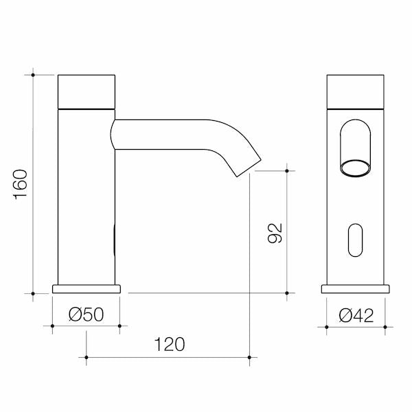 Liano II – Sensor Hob Mounted Outlet Tap – Chrome