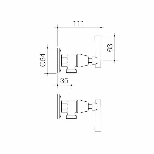 Elegance Lever Washing Machine Set (Lead Free)