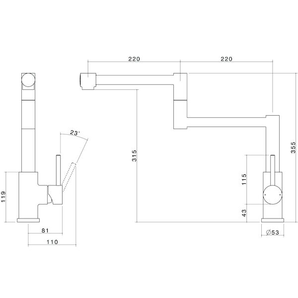 Compass Stainless Steel Pot Filler