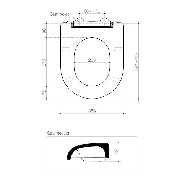 Liano Soft Close Seat with GermGard®