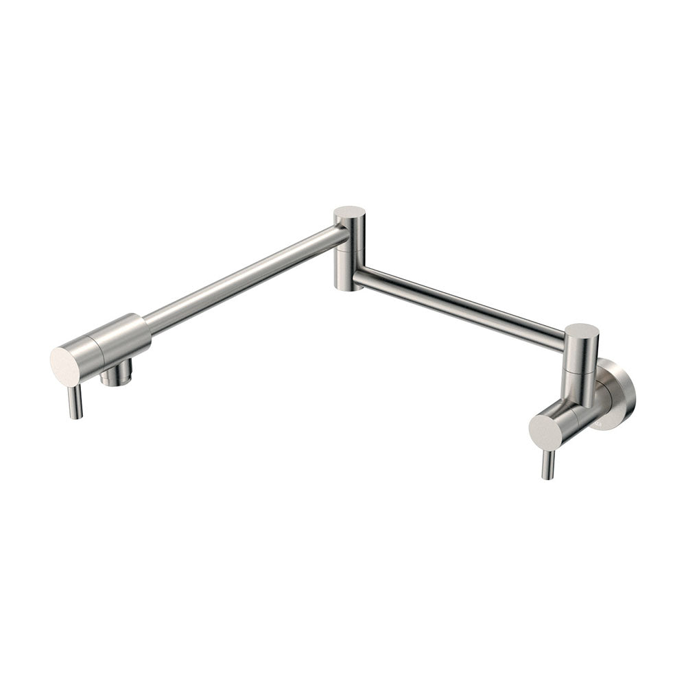 Kaya Pot Filler, Brushed Nickel