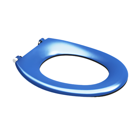 Caravelle Care Single Flap Toilet Seat Sorrento Blue with GermGard®