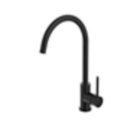 Abey Lucia Goose Sidelever Mixer Black 3K4-B