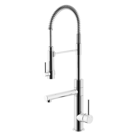 Abey Lucia Side Lever Sink Mixer with Spring Coil Pull Down 3K5