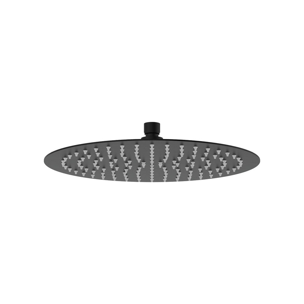 Slice Round Shower Head, 300mm, Matte Black