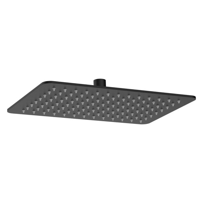 Koko Rectangular Shower Head, Matte Black