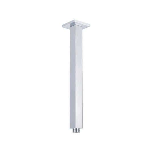 Square Chrome Ceiling Dropper, 5 Lengths