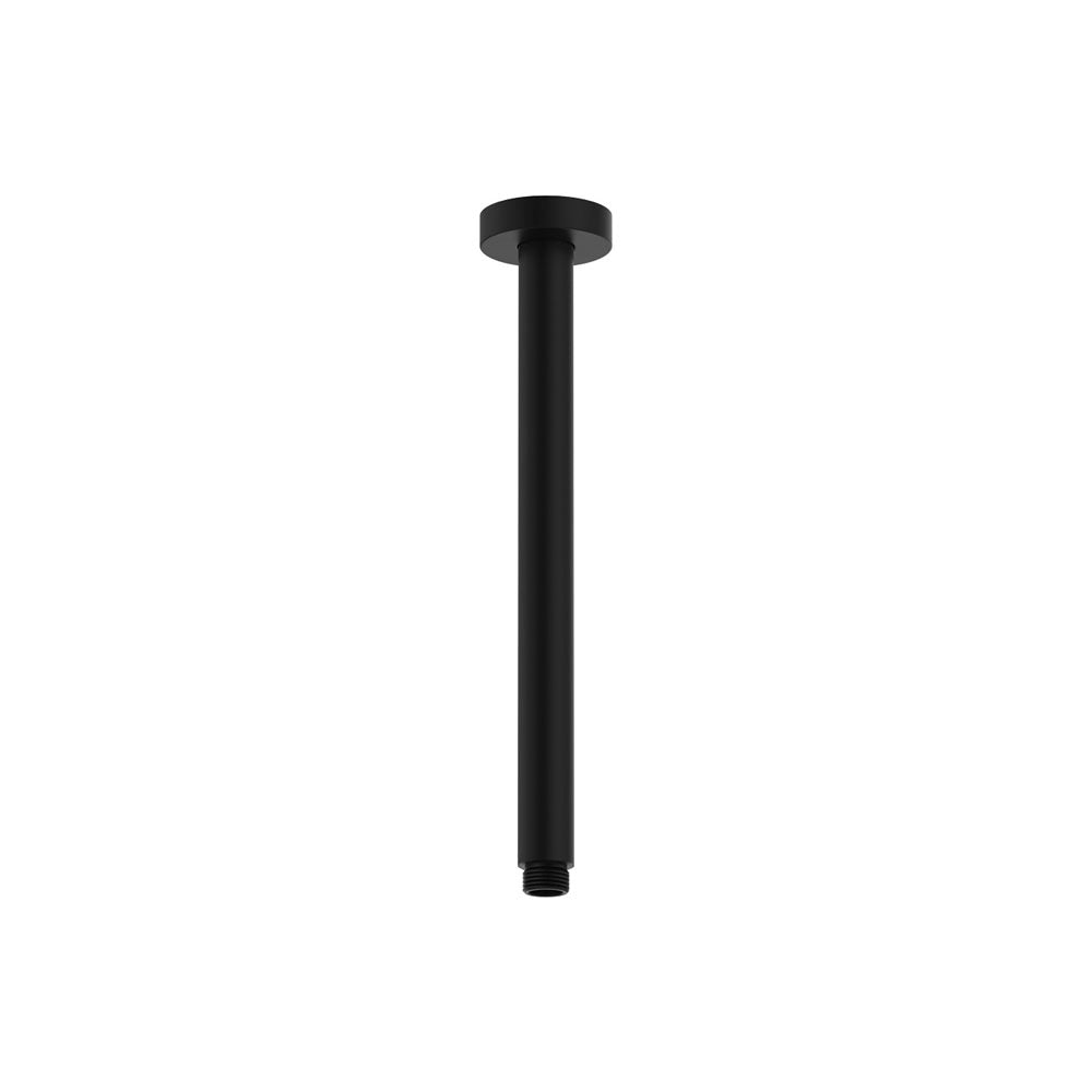 Round Shower Dropper, 300mm, Matte Black