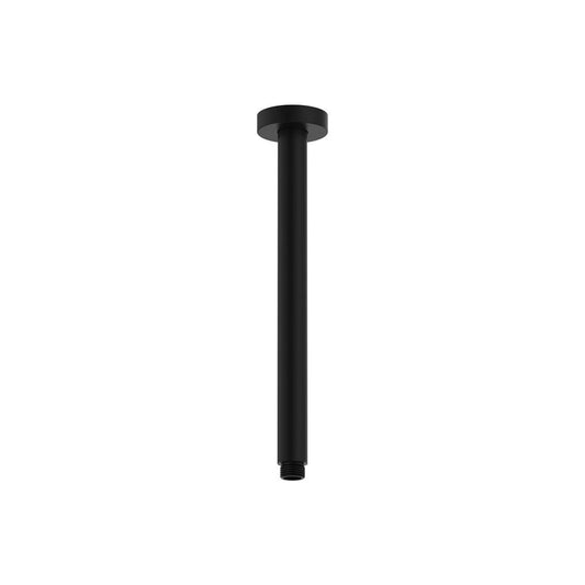 Round Shower Dropper, 300mm, Matte Black