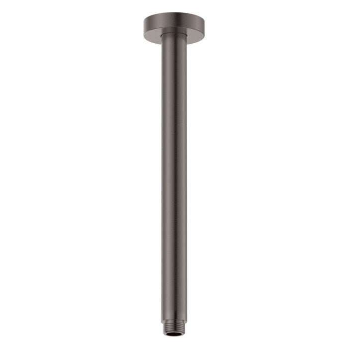 Round Shower Dropper, 300mm, Gun Metal