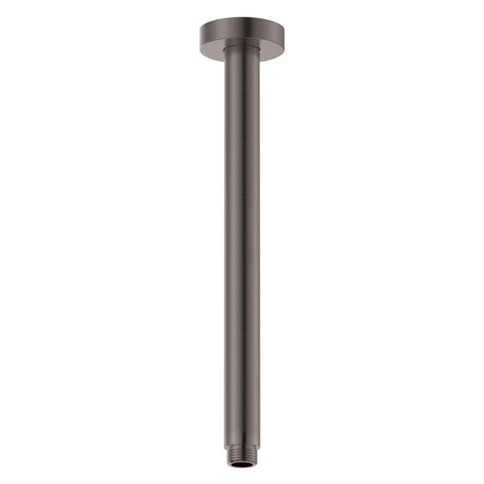 Round Shower Dropper, 300mm, Gun Metal