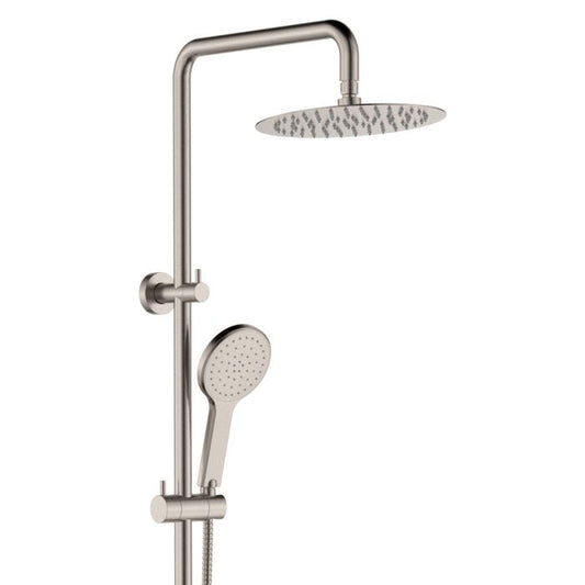 Kaya Twin Shower, Brushed Nickel