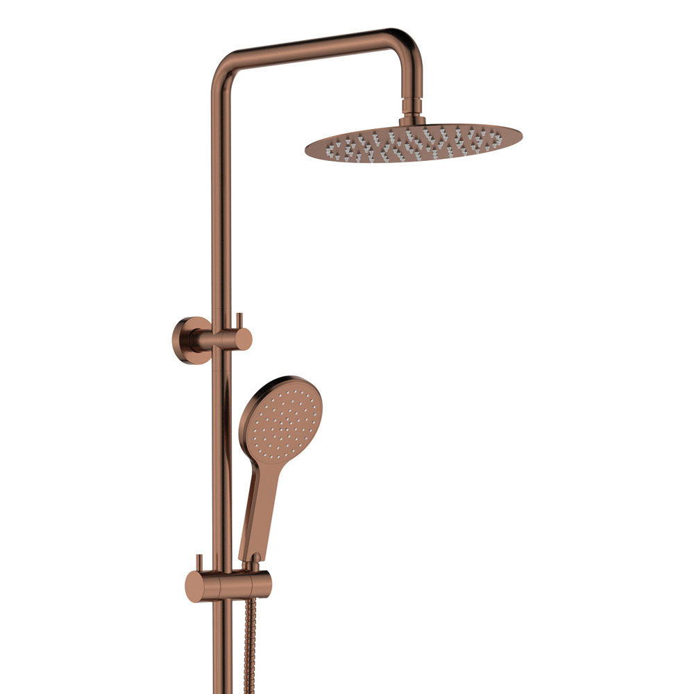Kaya Twin Shower, Brushed Copper K and R Plumbing Online