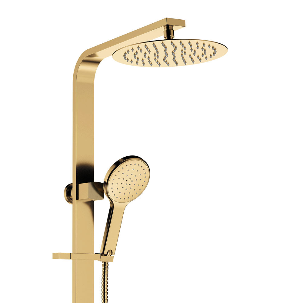 Kaya Deluxe Twin Shower, Urban Brass