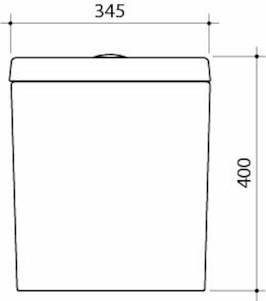 Opal Cleanflush Close Coupled Cistern