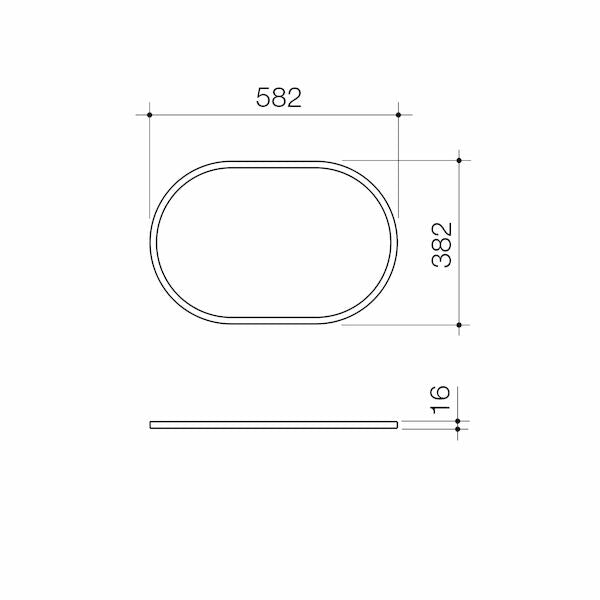 Liano II 600mm Pill Dress Ring – Chrome