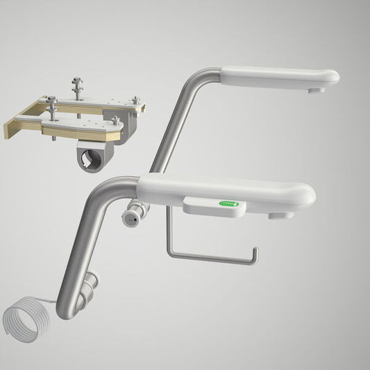 Caravelle Easy Height Stainless Steel Armrests – Right Hand Nurse Call