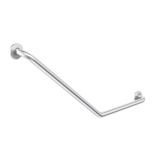 Care Support Grab Rail - 140 Degree Angled 450x700 RH - Stainless Steel