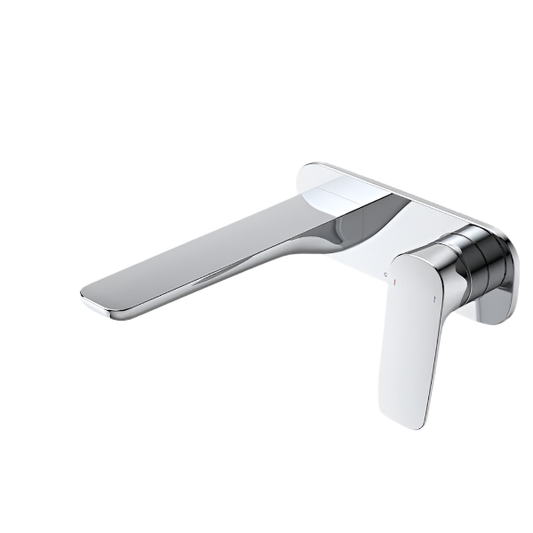 Contura II Wall Basin/Bath Mixer 180mm - Chrome
