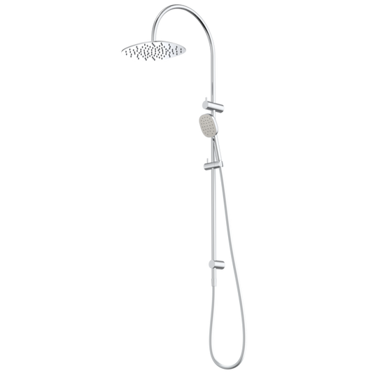 Contura II Rail Shower with Overhead - Chrome