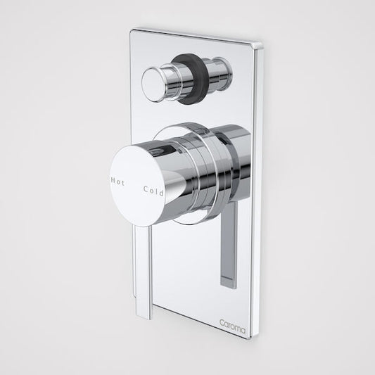 Liano Bath/Shower Mixer with Diverter Rectangular Plate