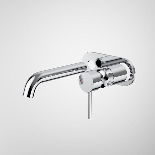 Liano II 175mm Wall Basin / Bath Trim Kit - Rounded Cover Plate - Chrome