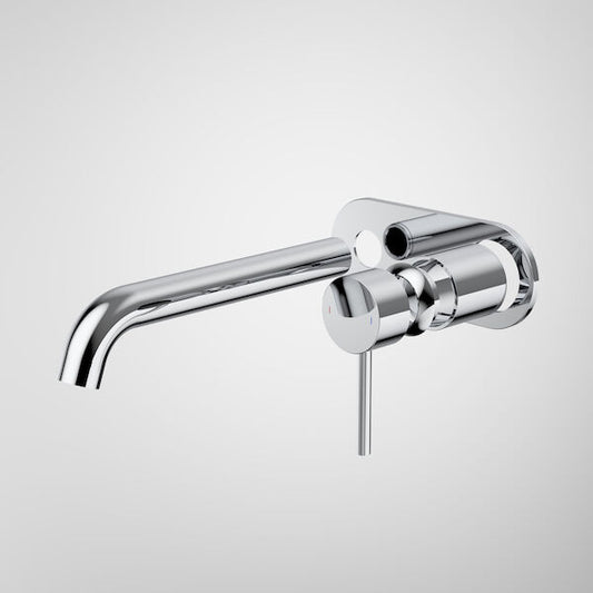 Liano II 210mm Wall Basin / Bath Trim Kit - Rounded Cover Plate - Chrome