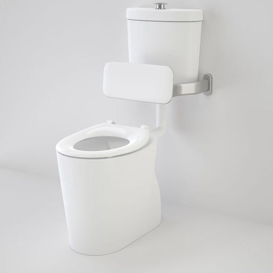 Care 610 Cleanflush Connector S Trap Suite with Backrest and Caravelle Single Flap Seat White