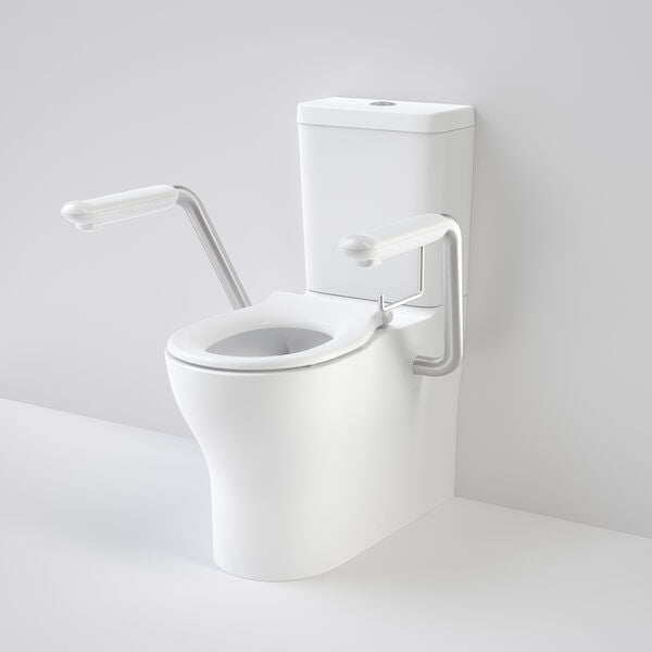 Opal Cleanflush Easy Height Wall Faced Close Coupled Suite with Single Flap Seat and Armrest