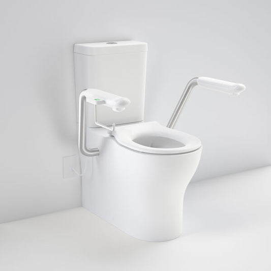 Opal Cleanflush Easy Height WFCC Suite with White Single Flap Seat and Nurse Call Armrest Right