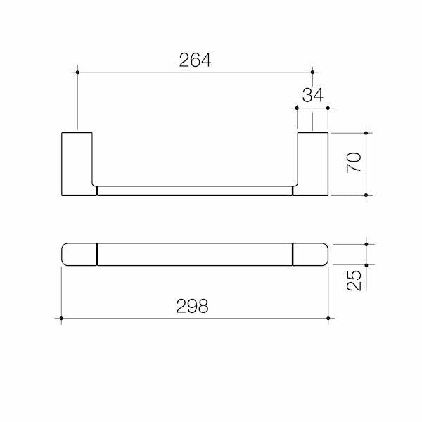 Luna Hand Towel Rail