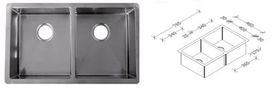 ACTON DOUBLE BOWL S/S SINK TOP/UNDERMOUNT