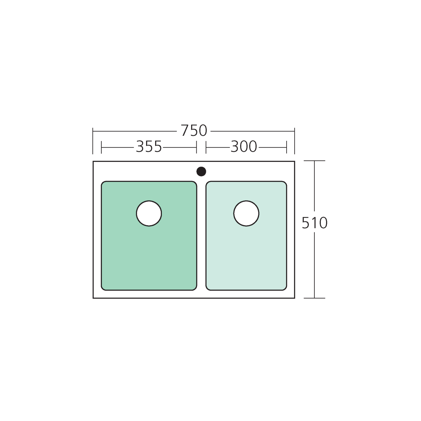 Apollo 1 & 3/4 Bowl Sink