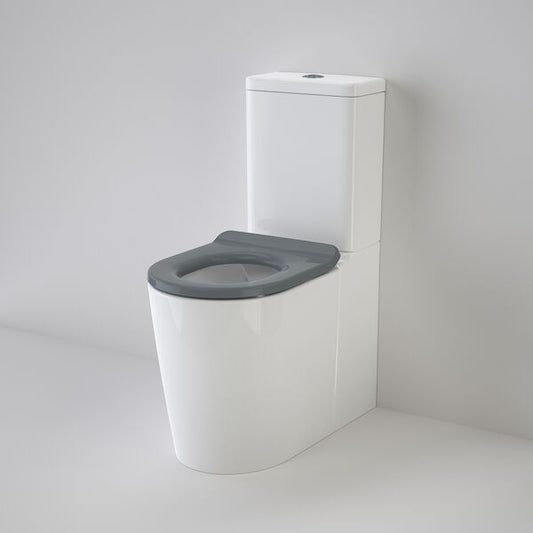 Liano Cleanflush® Easy Height Wall Faced Suite with Liano Care Single Flap Seat - Anthracite Grey (with GermGard®)
