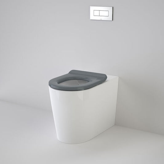 Liano Cleanflush® Invisi Series II® Easy Height Wall Faced Suite with Liano Care Single Flap Seat - Anthracite Grey (with GermGard®)
