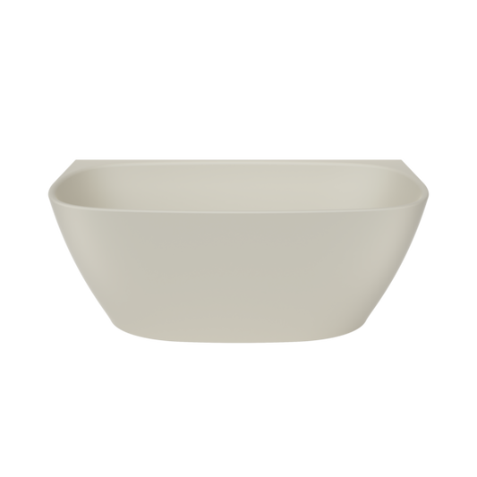 Contura II 1500mm Back to Wall Freestanding Bath - Matte Clay