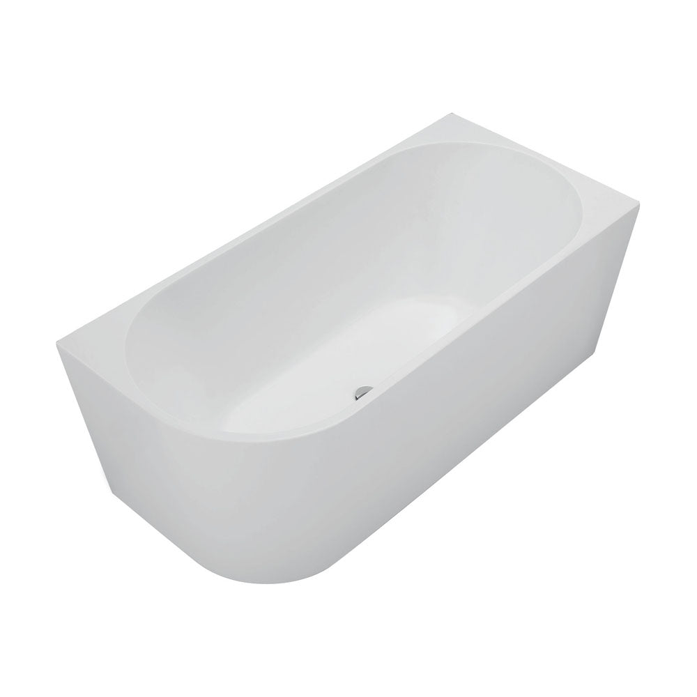 Isabella Left-Hand Acrylic Corner Bath, Matte White, 1500mm