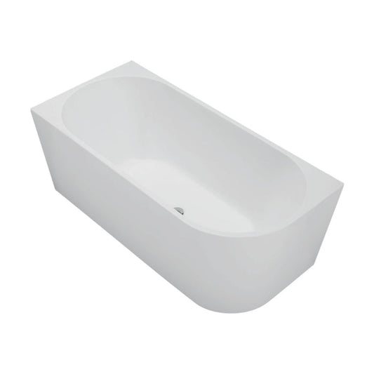 Isabella Right-Hand Acrylic Corner Bath, Matte White, 1500mm