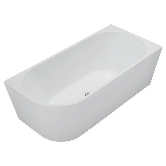 Isabella Left-Hand Acrylic Corner Bath, Matte White, 1700mm