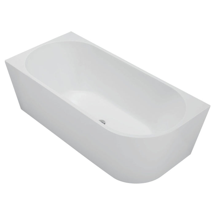 Isabella Right-Hand Acrylic Corner Bath, Matte White, 1700mm