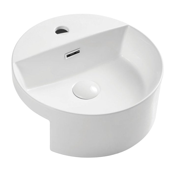 Reba Semi-Recessed Basin With Tap Hole